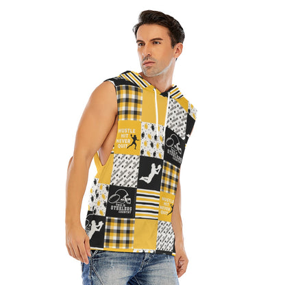 All-Over Print Men’s Sleeveless Pullover Hoodie