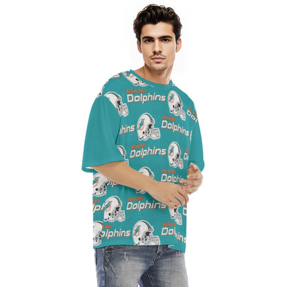 Miami Football Game Day All-Over Print Men's Raglan Short Sleeve T-Shirt|180GSM COTTON
