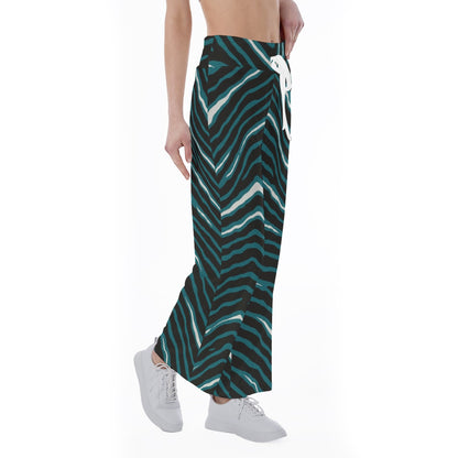 Philadelphia Football Game Day All-Over Print Women's High-waisted Straight-leg Trousers