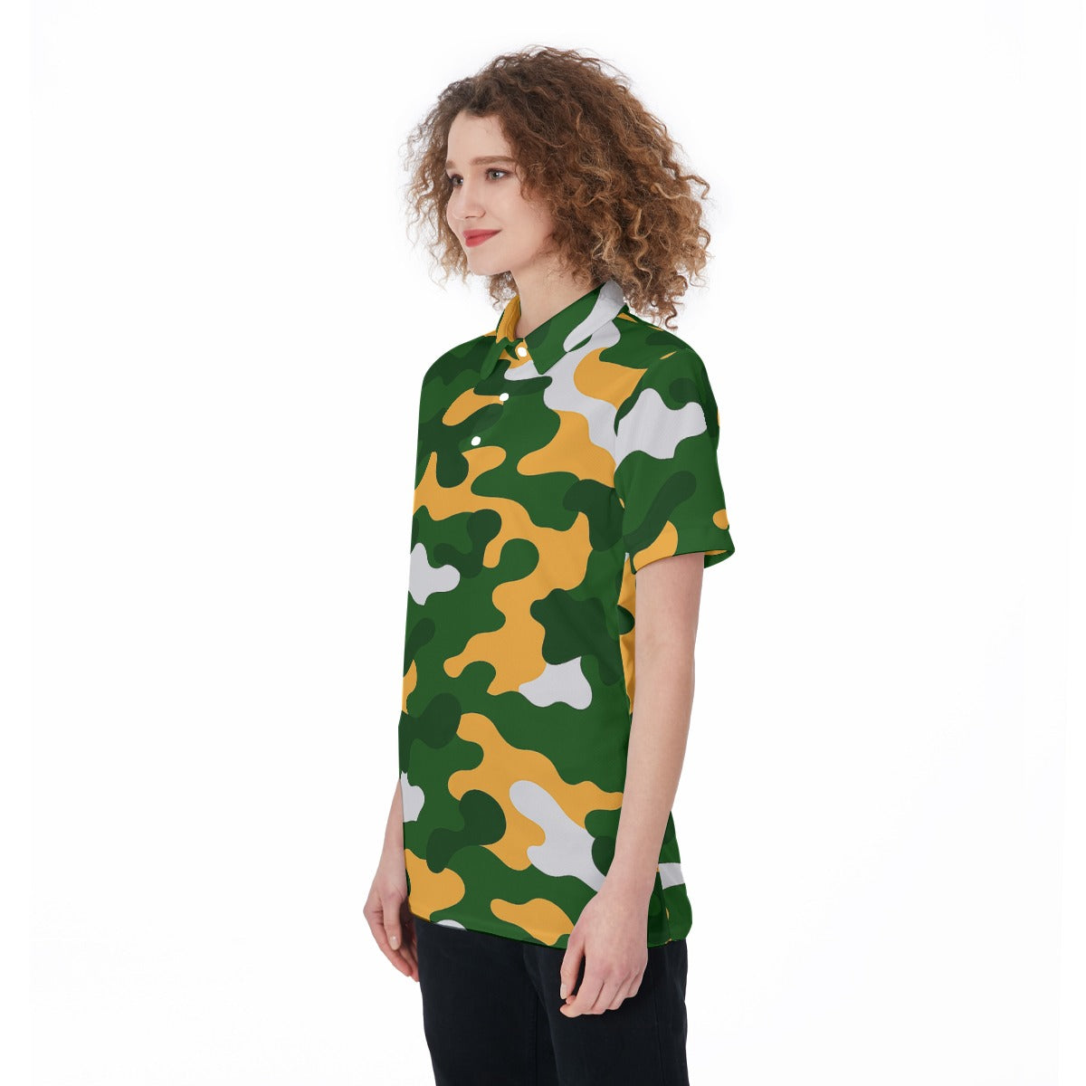 Green Bay Football Game Day All-Over Print Women's Polo Shirt