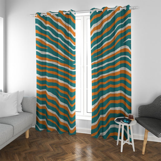Miami Football Game Day Grommet Curtains (Small Size)