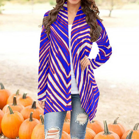 Buffalo Bills Zubaz Women's Cardigan With Long Sleeve