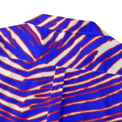 Buffalo Bills Zubaz Men's Casual Hawaiian Short Sleeve Shirt | 125GSM Cotton