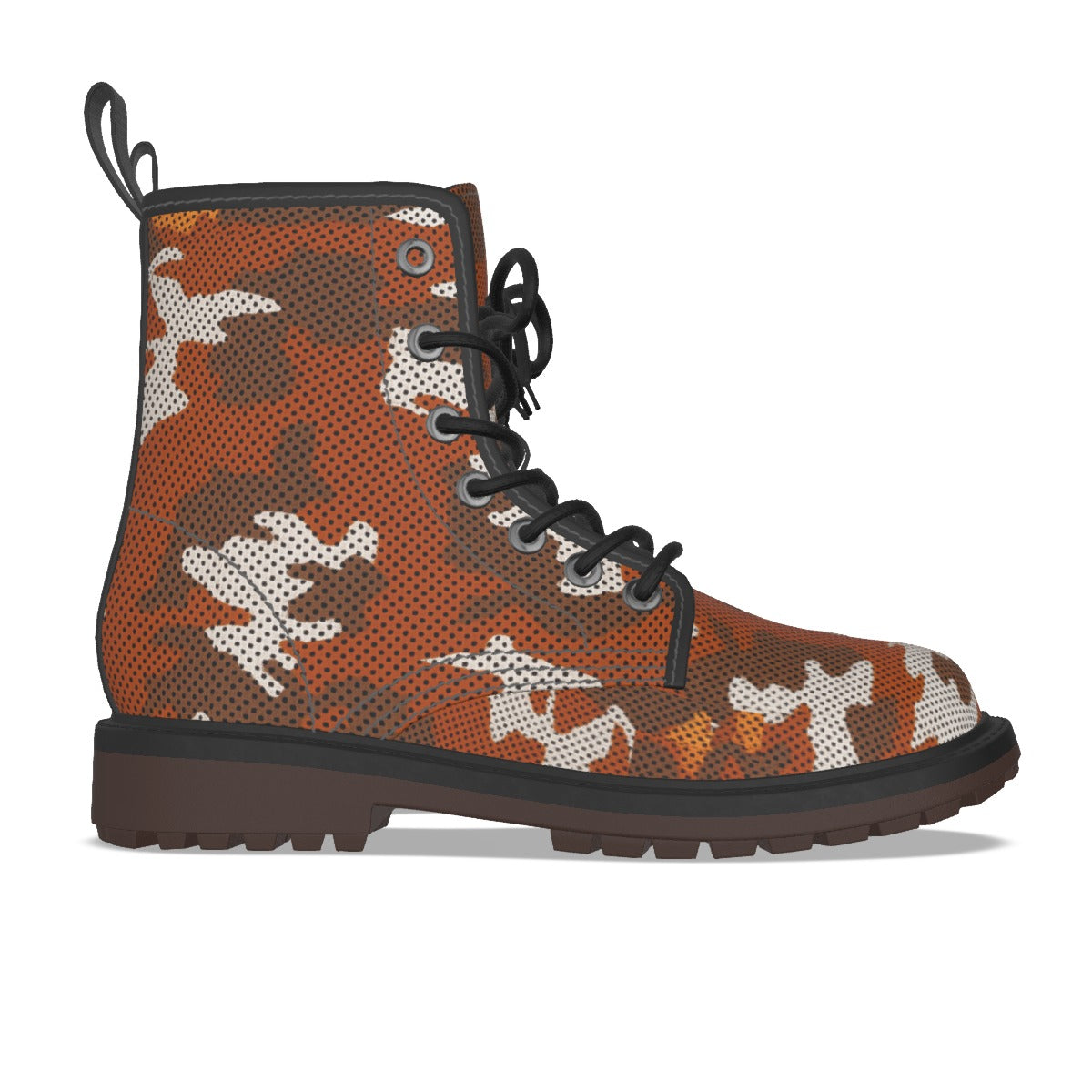 Urban Legend Texas at Austin Burnt Orange and White Camo Martin Short Boots – Longhorns-Inspired Str
