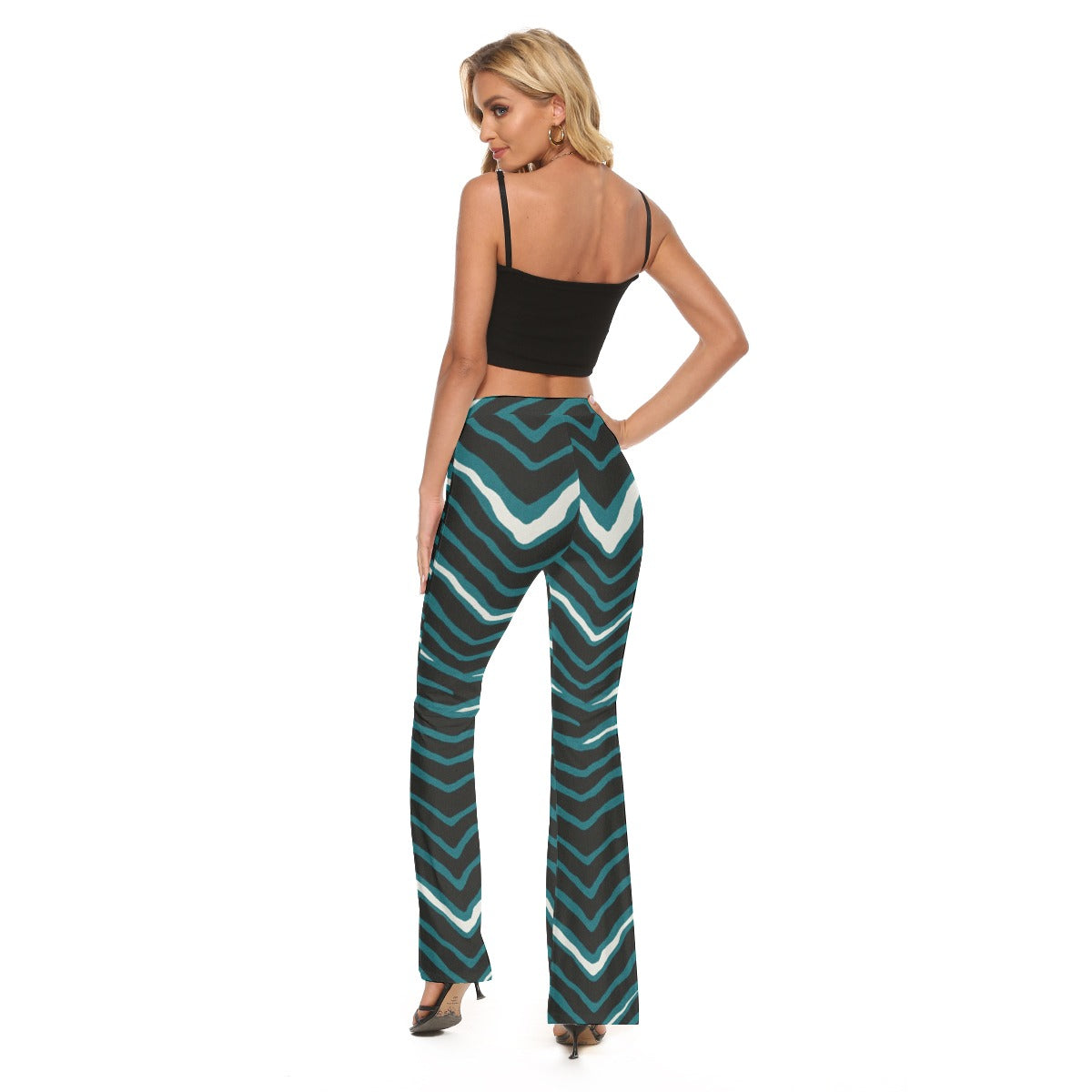 Philadelphia Football Game Day All-Over Print Women's Skinny Flare Pants