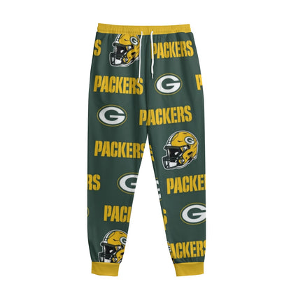 Green Bay Football Game Day All-Over Print Men's Sweatpants With Waistband