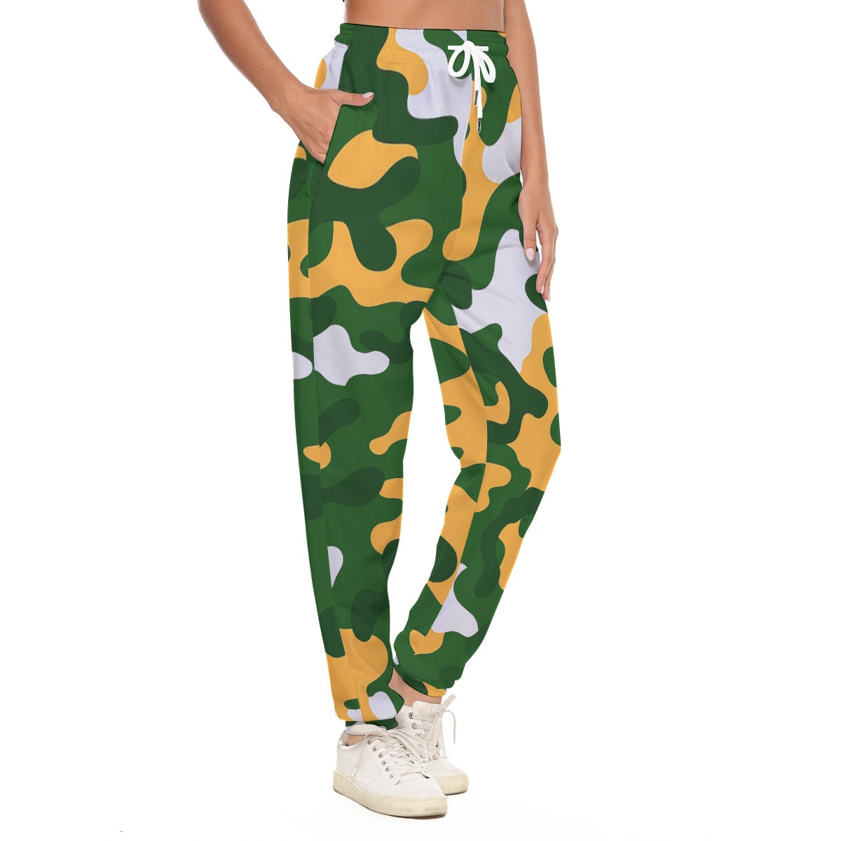 Green Bay Football Game Day All-Over Print Women's Casual Pants