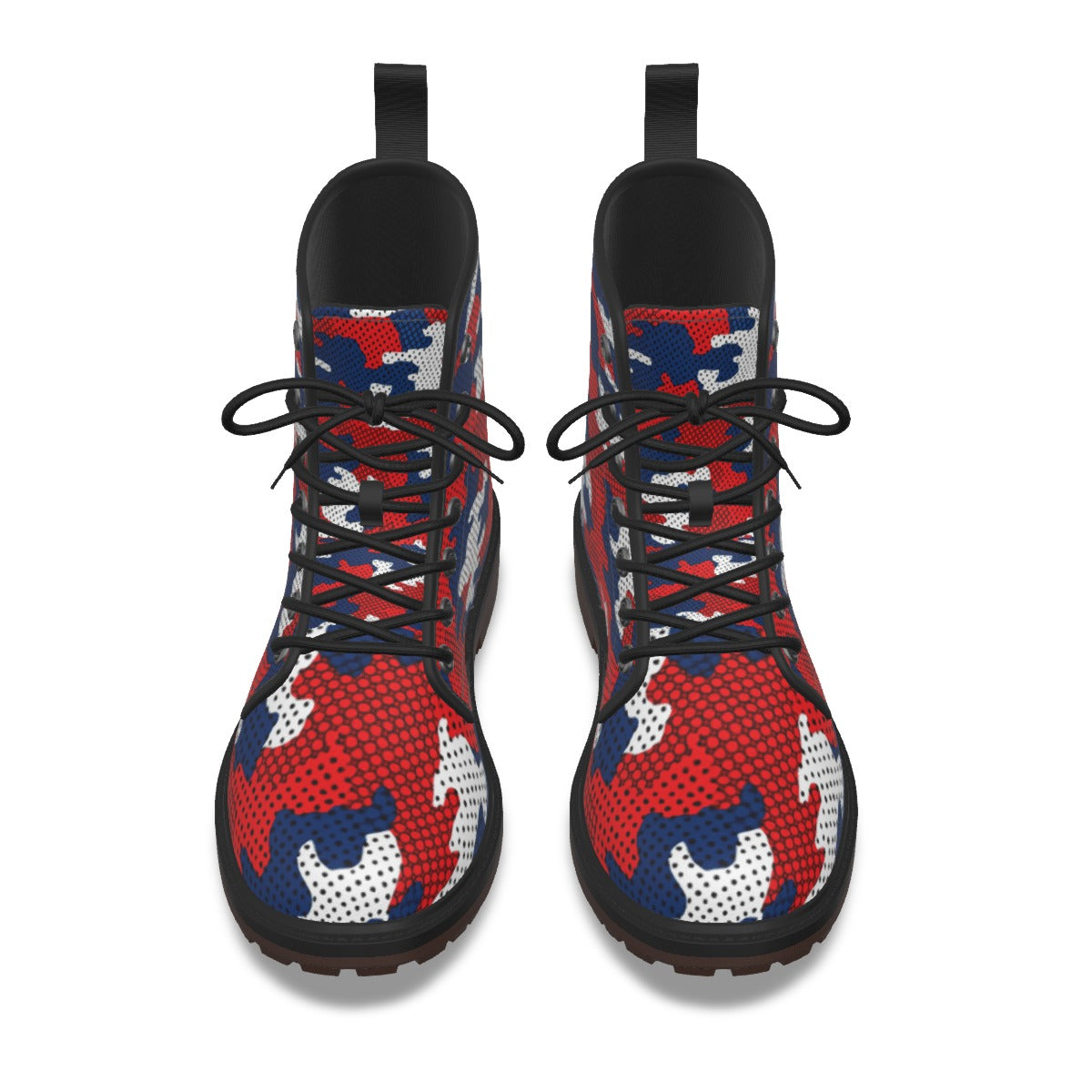Urban Legend Mississippi Ole Miss Red and Navy Camo Martin Short Boots – Rebels-Inspired Streetwear