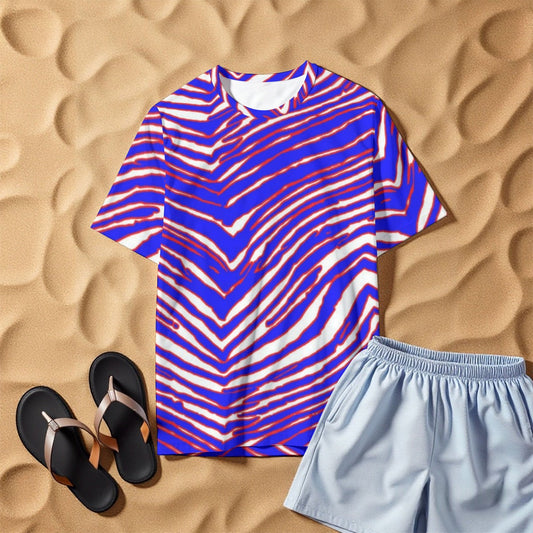Buffalo Bills Zubaz Men's O-Neck T-Shirt | 190GSM Cotton