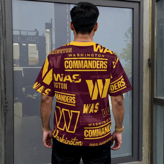 Washington Commanders Unisex Drop-shoulder T-shirt|180GSM
