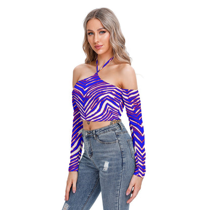 Buffalo Bills Zubaz Women's Halter Lace-up Top