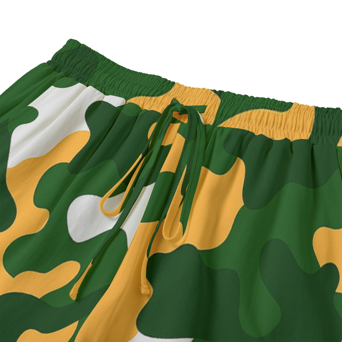 Green Bay Football Game Day All-Over Print Women's Shorts With Drawstring | Rayon