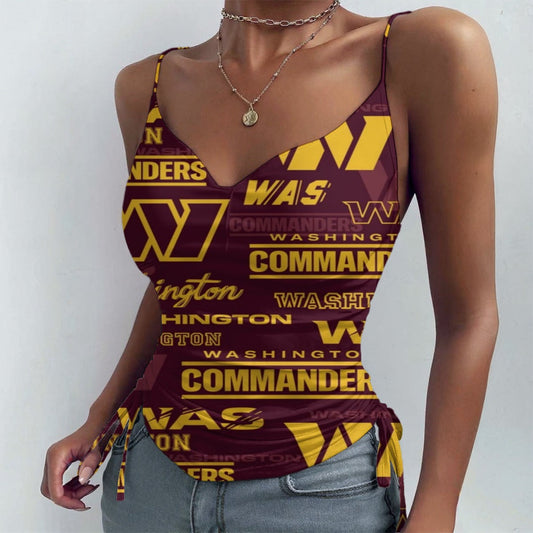Washington Commanders All-over Print Drawstring Camisole