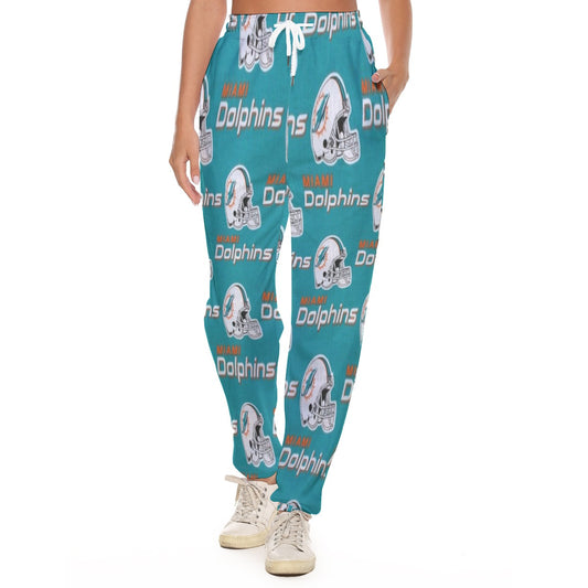 Miami Football Game Day All-Over Print Women's Casual Pants