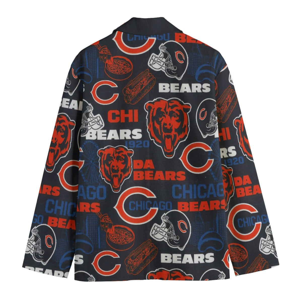 Chicago Bears suit Flat Lapel Collar Blazer