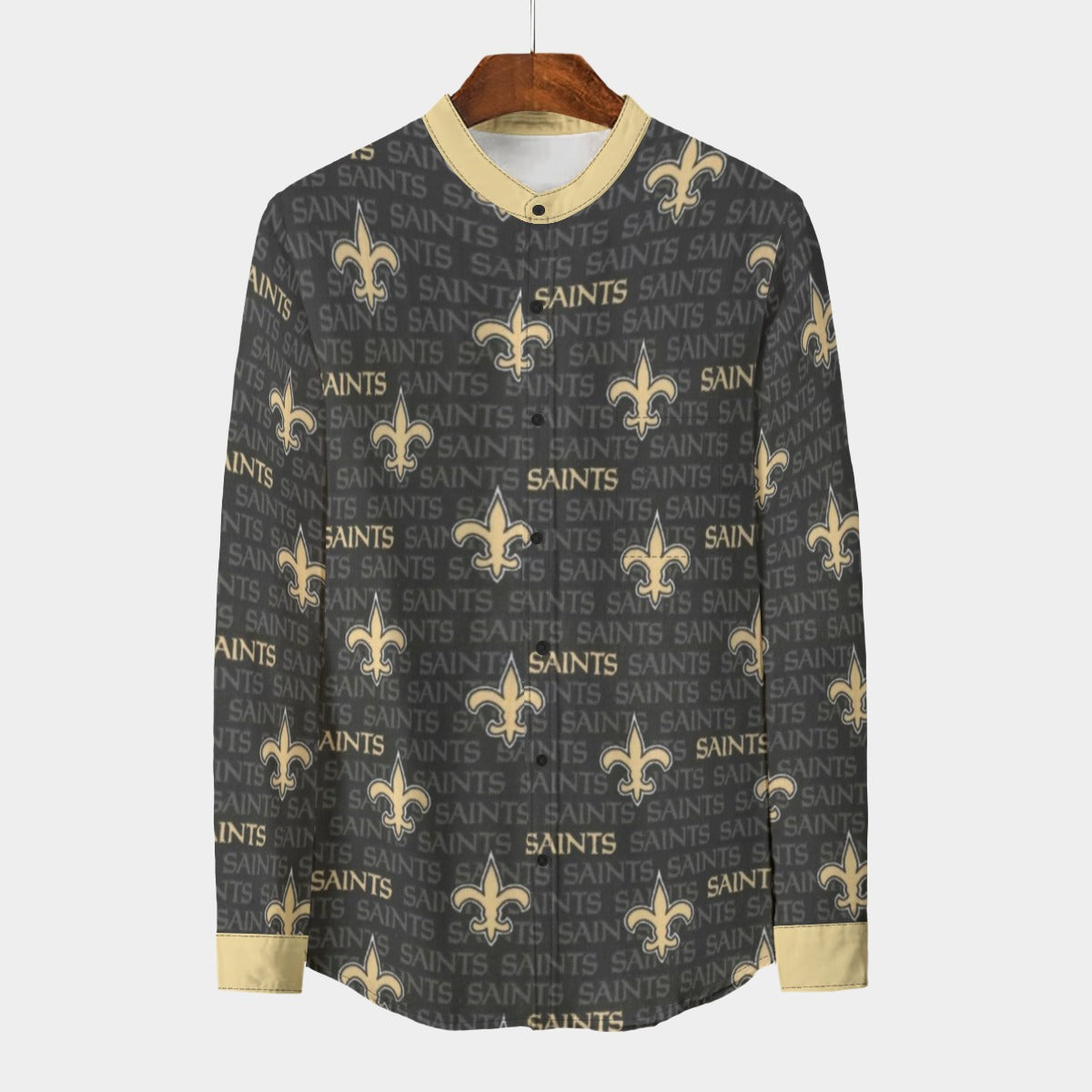Urban Legend New Orleans Saints Collar Shirt With Long Sleeve | 110GSM Imitation Flax