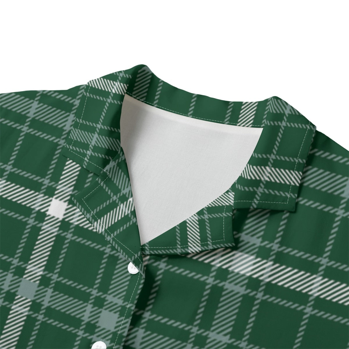 Michigan State Tartan Plaid Spartans Women's Hawaii Shirt | Rayon