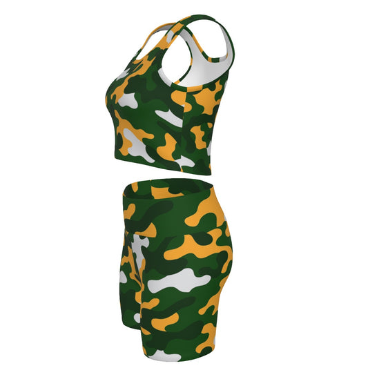 Green Bay Football Game Day All-Over Print Women's Yoga Set