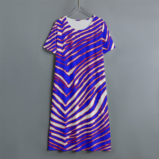 Buffalo Bills Zubaz Women's Dress With Short Sleeve