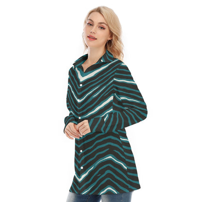 Philadelphia Football Game Day All-Over Print Women's Long Shirt