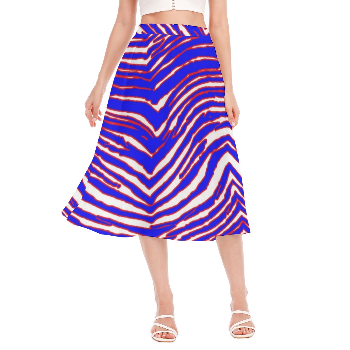 Buffalo Bills Zubaz Women's Long Section Chiffon Skirt