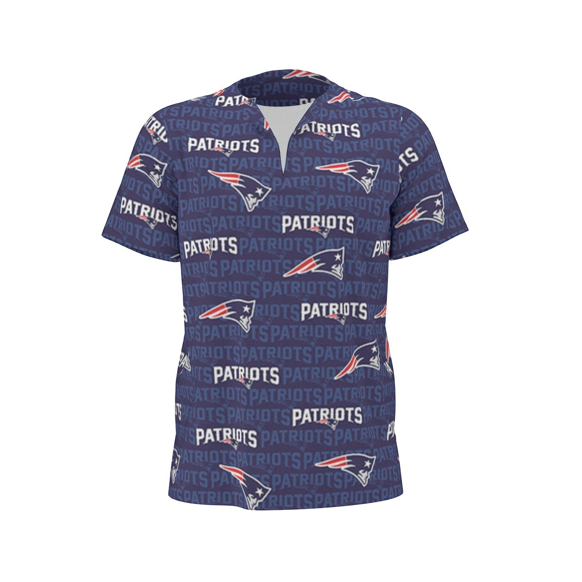 New England Football Game Day All-Over Print  Men's African Dashiki Shirt
