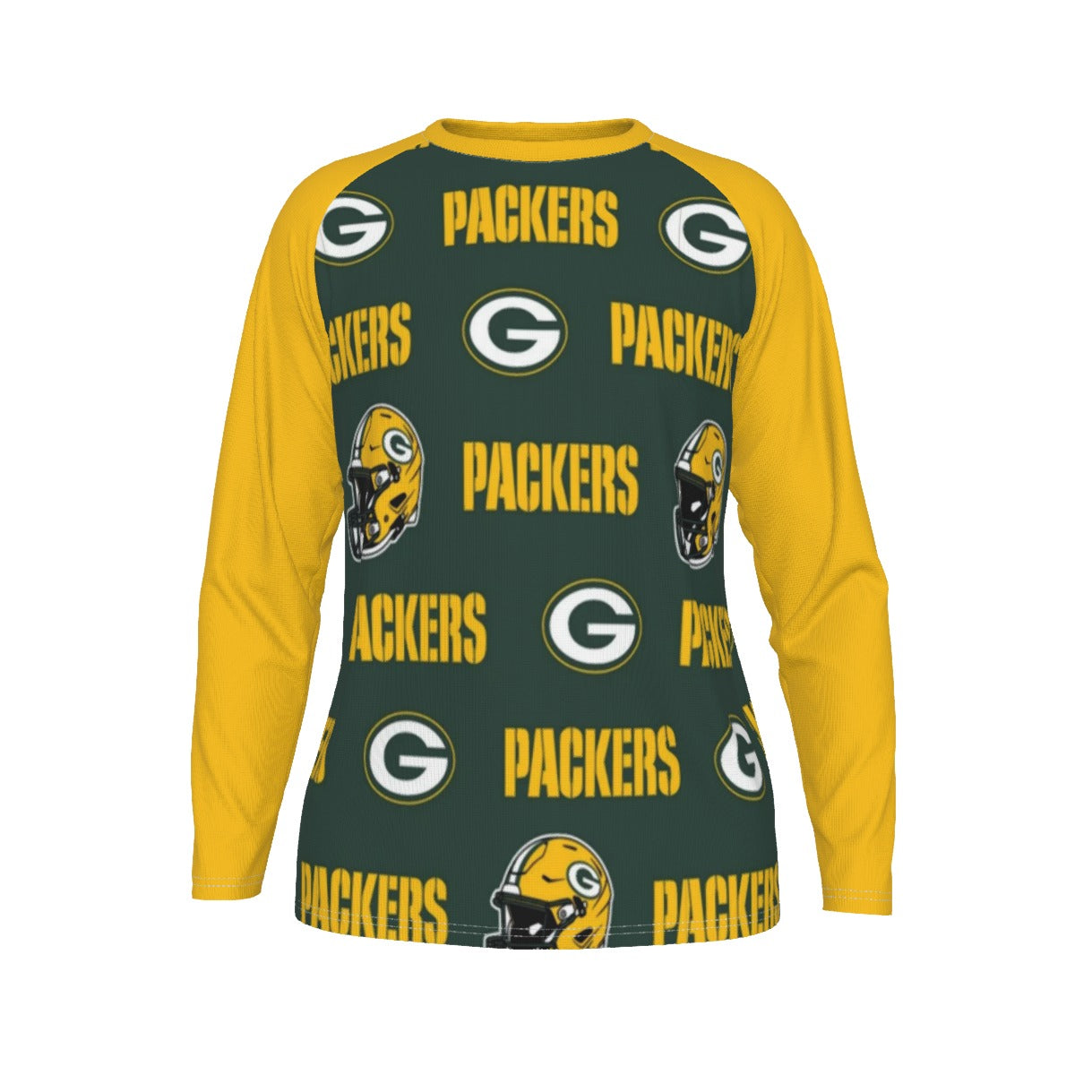 Green Bay Football Game Day All-Over Print Men's Long Sleeve T-shirt With Raglan Sleeve