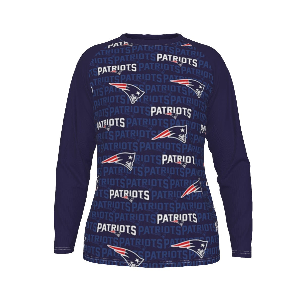 New England Football Game Day All-Over Print Men's Long Sleeve T-shirt With Raglan Sleeve
