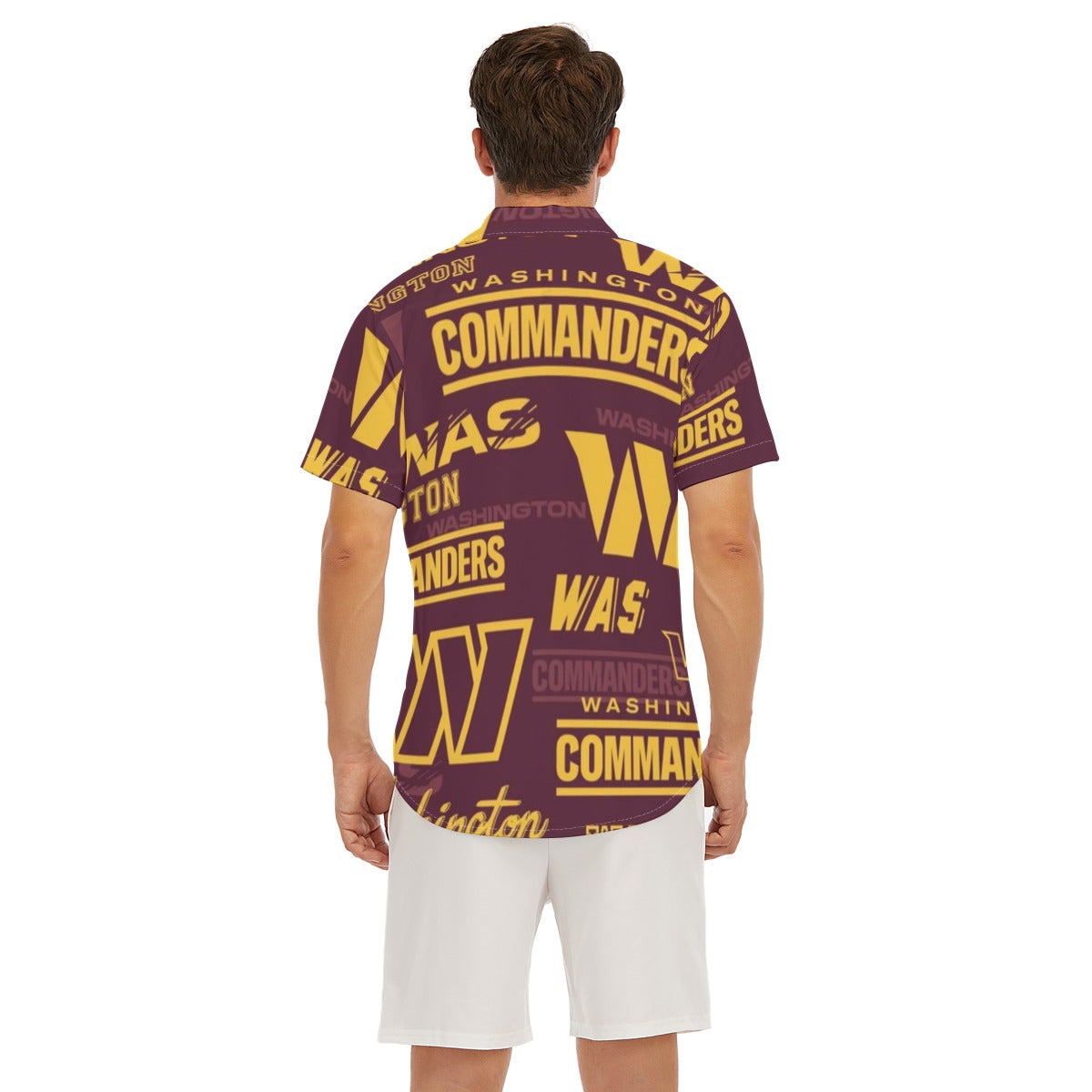 Washington Commanders Men's Deep V-neck Short Sleeve T-shirt