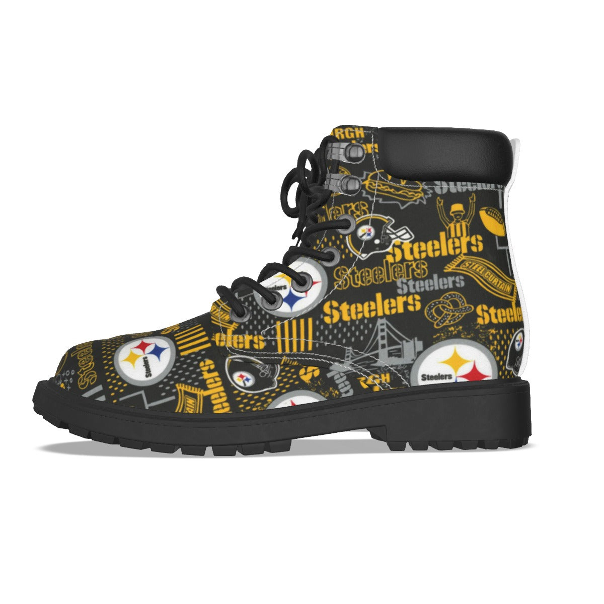 All-Over Print Men's Short Boots