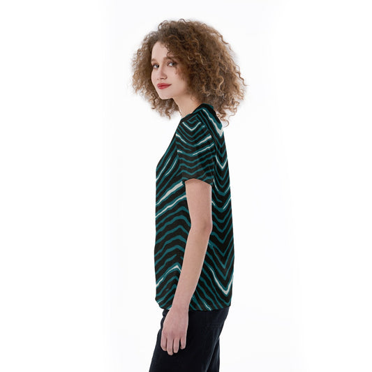 Philadelphia Football Game Day All-Over Print V-neck Women's T-shirt