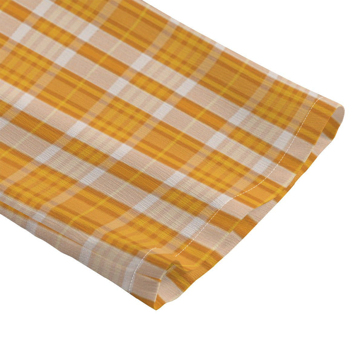 Tennessee Tartan Plaid Volunteers Women's Chiffon Shirt With Elbow Sleeve