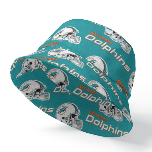 Urban Legend Miami Dolphins Double-Side Printing Bucket Hat