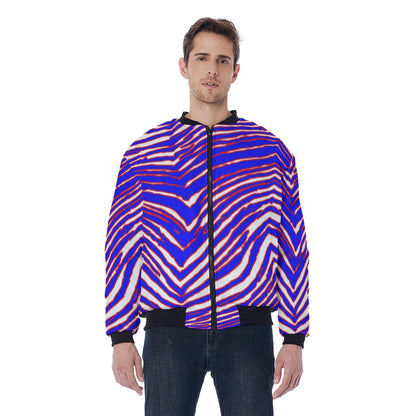 Buffalo Bills Zubaz Men's Bomber Jacket Without Sleeve Pocket