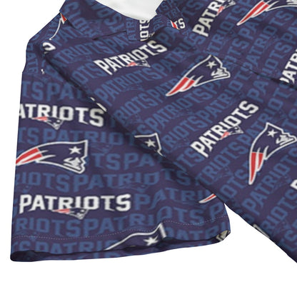 New England Football Game Day All-Over Print Men's Hawaiian Rayon Shirt | 115GSM Rayon