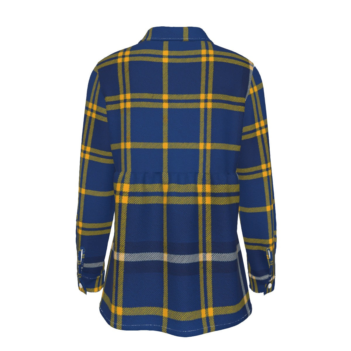 California Los Angeles UCLA Bruins Tartan Plaid  Women's Elastic-Back Shirt