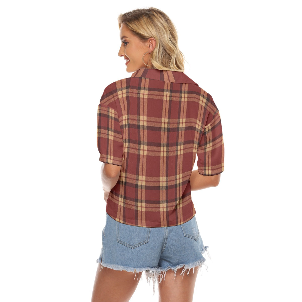 Urban Legend Florida State Seminoles Tartan Plaid Women's V-Neck Shirt – Garnet and Gold College Str