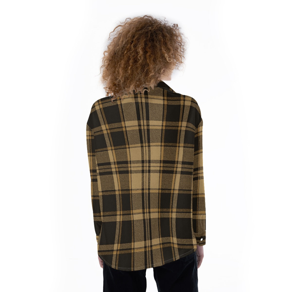 Colorado Tartan Plaid Women's Satin Shirt