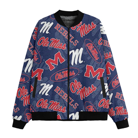 Urban Legend Mississippi Ole Miss – Rebels Fleece Bomber Jacket