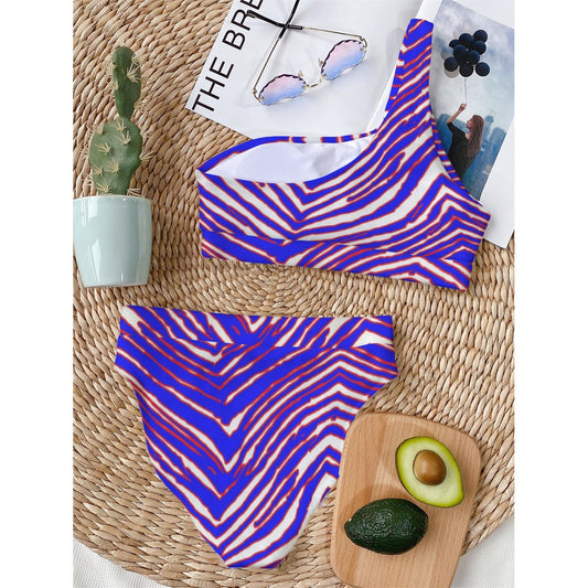 Buffalo Bills Zubaz Women's Bikini With Single Shoulder