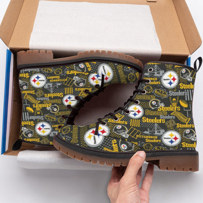 All-Over Print Men's Martin Short Boots