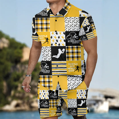 All-Over Print Men's Summer Shirt Set