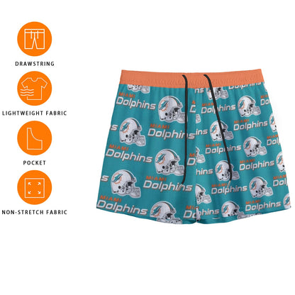 Miami Football Game Day All-Over Print Men's Mesh Shorts