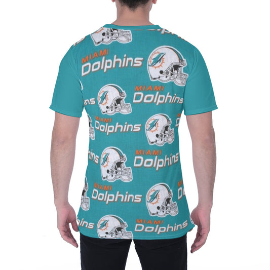 Miami Football Game Day All-Over Print Unisex T-Shirt|145GSM KPO02
