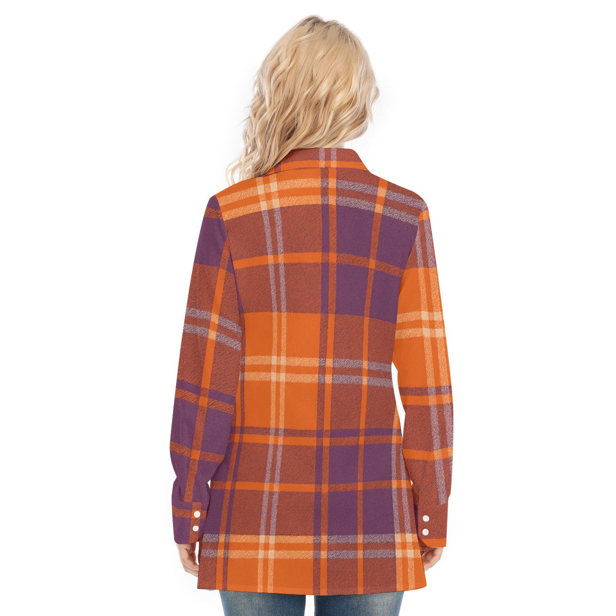 Clemson - Tigers tartan plaid  Women's Long Shirt