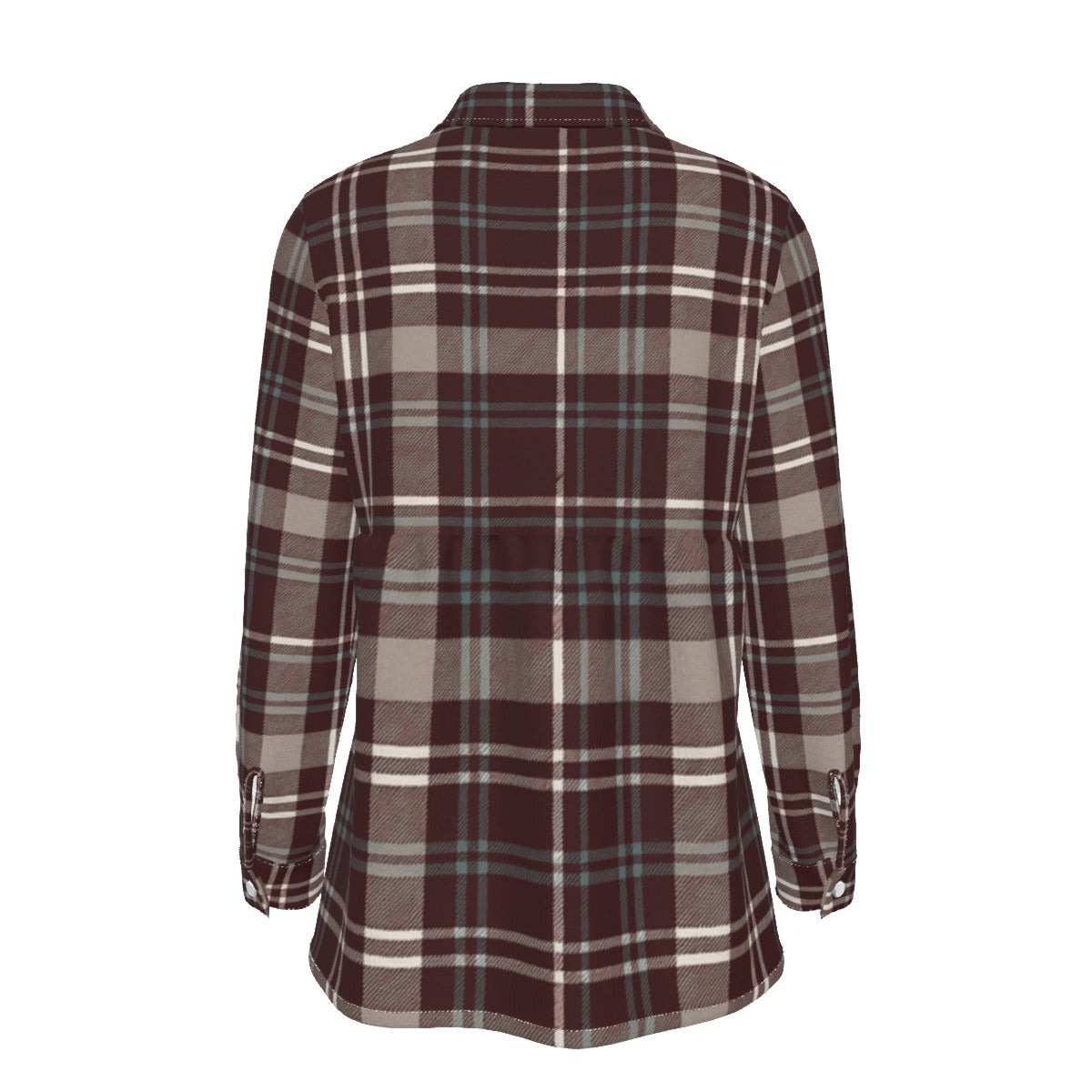 Texas Tartan Plaid A&M - Aggies  Women's Elastic-Back Shirt