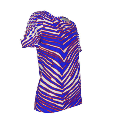 Buffalo Bills Zubaz Women's Ripped T-Shirt