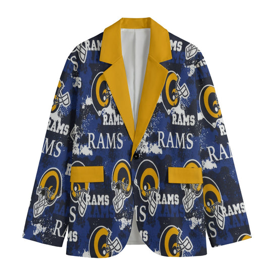 Los Angeles Rams suit Flat Lapel Collar Blazer