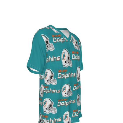 Miami Football Game Day All-Over Print V-Neck T-Shirt