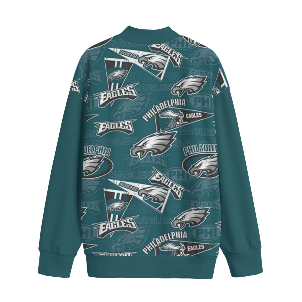 Philadelphia Football Game Day All-Over Print Unisex Mid-high Collar Drop Shoulder Sweatshirt
